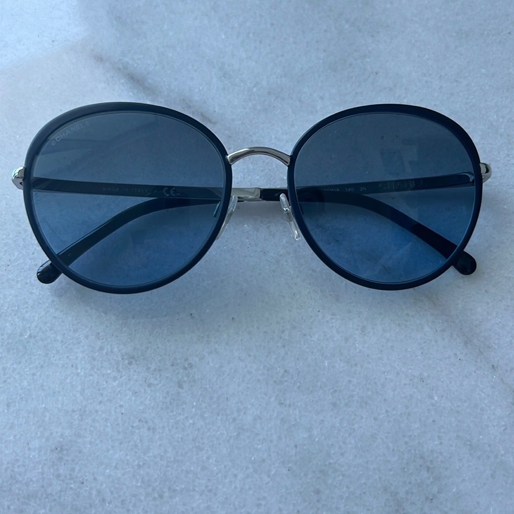 Chanel Women’s Blue Round Sunglasses
